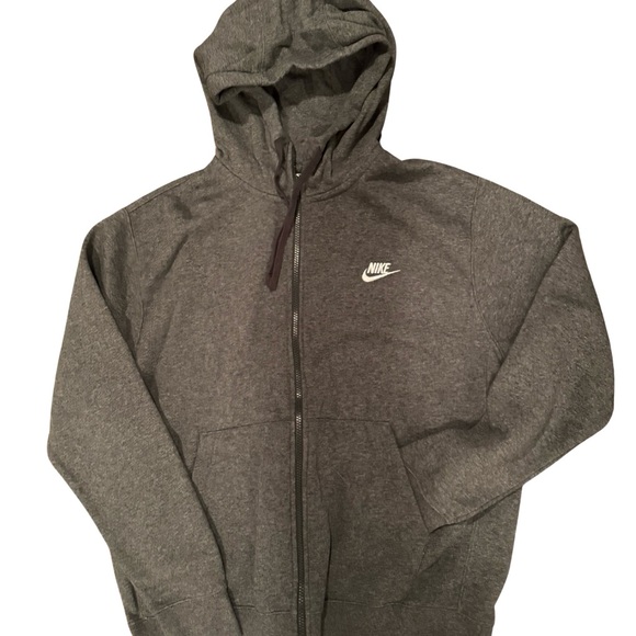 Nike Mens Charcoal Zip Up Sweater - Picture 8 of 12